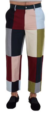 Dolce & Gabbana Multicolor Cotton Patchwork Pants - IT48 | M - Pants