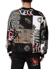 Dolce & Gabbana Multicolor Crown Print Sweatshirt Sweater - IT56 | XXL