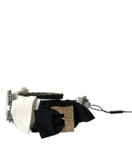 Dolce & Gabbana Multicolor Crystal Embellished Women Headband Diadem - Headbands