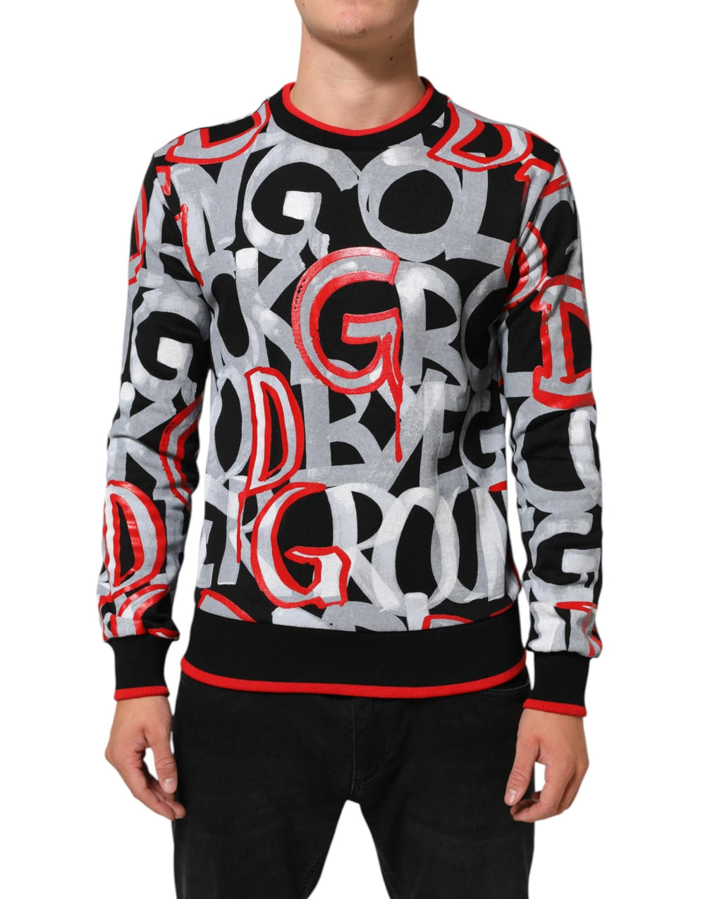 Dolce & Gabbana Multicolor D&G Monogram Sweatshirt Sweater - IT44 | XS - Sweatshirts