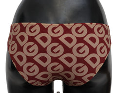 Dolce & Gabbana Multicolor DG Logo Print Bottom Beachwear Bikini Swimsuit - IT2 | S - Classic Bikinis