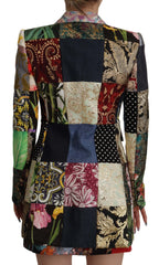 Dolce & Gabbana Multicolor Double-Breasted Patchwork Jacquard Blazer Jacket - Sport Jackets