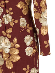 Dolce & Gabbana Multicolor Elastane Midi Dress - IT38
