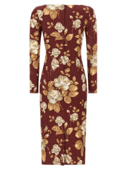Dolce & Gabbana Multicolor Elastane Midi Dress - IT38