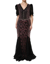 Dolce & Gabbana Multicolor Embellished Mermaid Gown Dress - IT48|XXL - Dresses