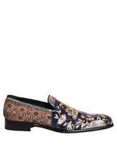 Dolce & Gabbana Multicolor Embroidered Sequin Loafers Shoes - EU43/US10