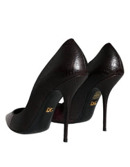 Dolce & Gabbana Multicolor Exotic Leather Heels Pumps Shoes - Heels