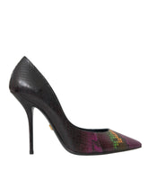 Dolce & Gabbana Multicolor Exotic Leather Heels Pumps Shoes - Heels