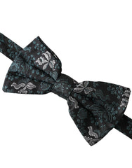 Dolce & Gabbana Multicolor Fantasy Floral Silk Adjustable Neck Men Bow Tie - Neckties