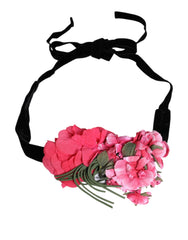 Dolce & Gabbana Multicolor Floral Applique Detail Tie Belt - IT40|S