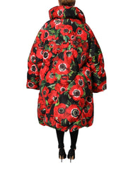 Dolce & Gabbana Multicolor Floral Full Zip Padded Jacket - IT46|XL - Puffer Jackets