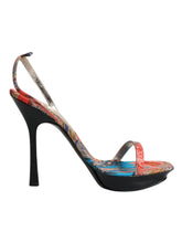 Dolce & Gabbana Multicolor Floral High Heels Sandals Shoes - EU39/US8.5 - Sandals