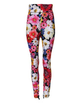 Dolce & Gabbana Multicolor Floral High Waist Leggings Pants - IT40|S - Leggings