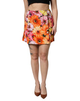 Dolce & Gabbana Multicolor Floral High Waist Mini Skirt - Skirts