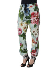Dolce & Gabbana Multicolor Floral Joggers Trouser Pants - IT50|3XL