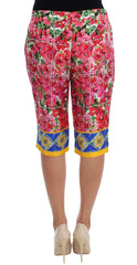 Dolce & Gabbana Multicolor Floral Knee Capris Shorts Pants - IT36 | XS - Short Trousers