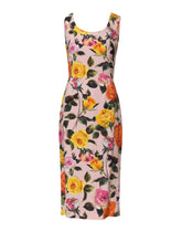 Dolce & Gabbana Multicolor Floral Knee Length Sheath Dress - IT38 | XS - Dresses