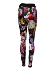 Dolce & Gabbana Multicolor Floral Legging Stretch Waist Pants - IT40|S - Leggings