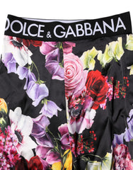 Dolce & Gabbana Multicolor Floral Legging Stretch Waist Pants - IT40|S - Leggings