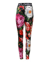 Dolce & Gabbana Multicolor Floral Legging Stretch Waist Pants - IT40|S - Leggings