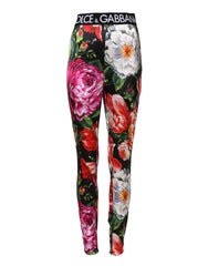 Dolce & Gabbana Multicolor Floral Legging Stretch Waist Pants - IT40|S - Leggings