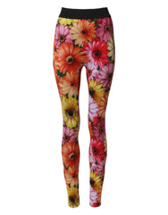 Dolce & Gabbana Multicolor Floral Leggings StretchWaist Pants - IT40|S