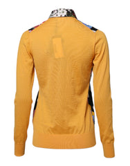 Dolce & Gabbana Multicolor Floral Long Sleeves Polo Top - IT36|XXS - Polos