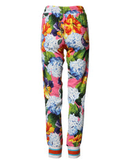 Dolce & Gabbana Multicolor Floral Mid Waist Jogger Pants - IT36|XXS