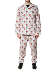 Dolce & Gabbana Multicolor Floral Print Cotton Pajama Set Sleepwear - Pajamas
