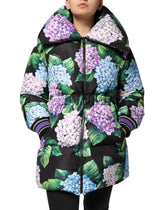 Dolce & Gabbana Multicolor Floral Print Puffer Quilted Jacket - IT40|S - Puffer Jackets