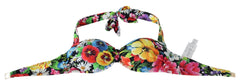 Dolce & Gabbana Multicolor Floral Print Swimwear Bikini Tops - IT1 | XS - Swimwear Tops