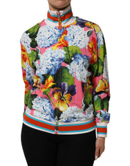 Dolce & Gabbana Multicolor Floral Print Zip Cardigan Jacket - IT36 | XS - Track Jackets
