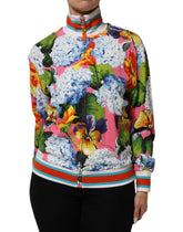 Dolce & Gabbana Multicolor Floral Print Zip Cardigan Jacket - IT36 | XS - Track Jackets