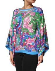 Dolce & Gabbana Multicolor Floral Printed Tunic Blouse Top - IT42|M - Tunics