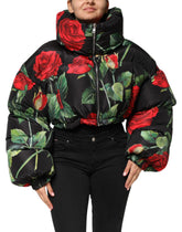 Dolce & Gabbana Multicolor Floral Puffer Coat Full Zip Jacket - IT42|M - Puffer Jackets