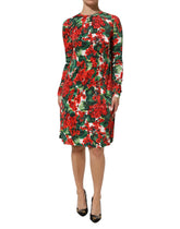Dolce & Gabbana Multicolor Floral Short Portofino Dress - Dresses