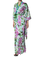 Dolce & Gabbana Multicolor Floral Silk Stretch Wrap Dress - IT42|M - Dresses