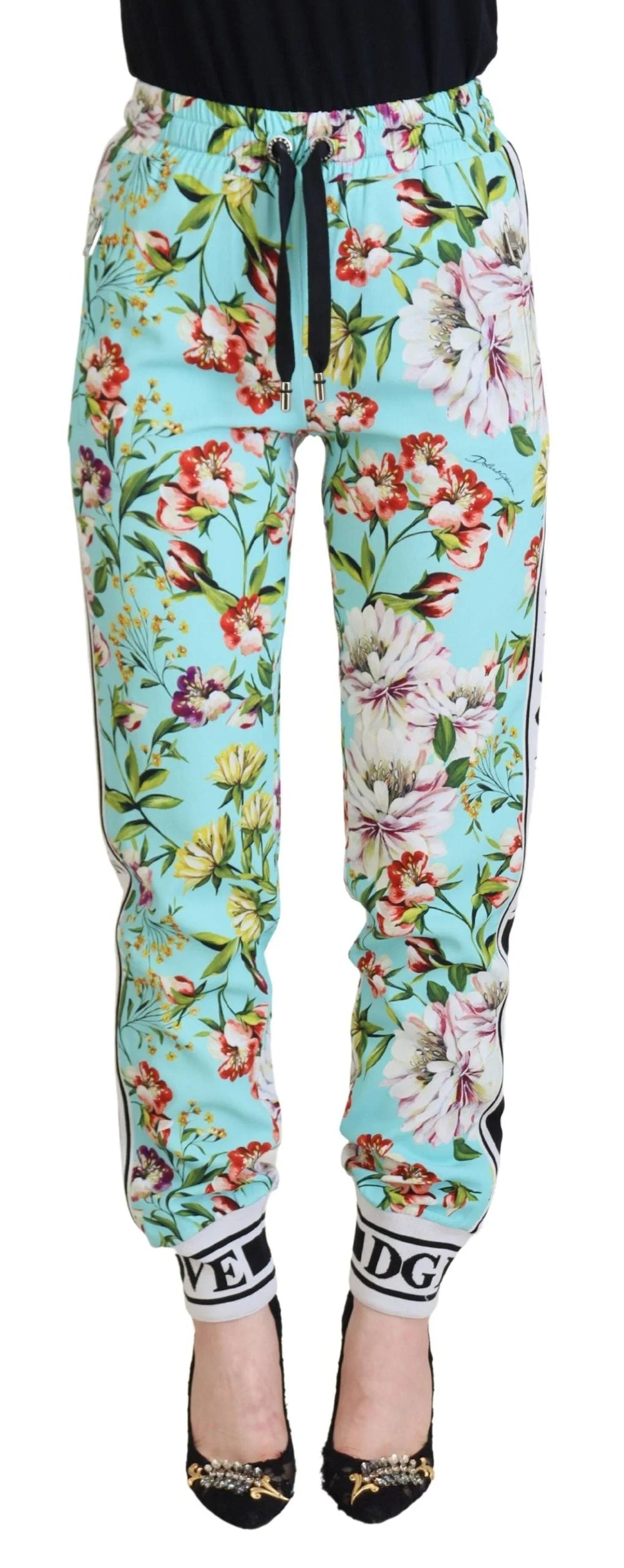 Dolce & Gabbana Multicolor Floral Sweatpants Pants - IT36|XXS - Sweatpants