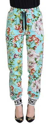 Dolce & Gabbana Multicolor Floral Sweatpants Pants - IT36|XXS - Sweatpants