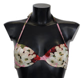 Dolce & Gabbana Multicolor Floral Swimsuit Beachwear Bikini Tops - IT1 | XS - Swimwear Tops