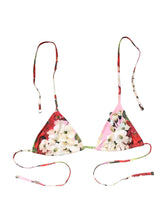 Dolce & Gabbana Multicolor Floral Triangle Bikini Top Swimwear - IT2 | S