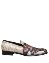 Dolce & Gabbana Mehrfarbige Wildlederslipper mit Fruchtmuster und Samt - EU44/US11