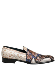 Dolce & Gabbana Multicolor Fruit Print Velvet Loafers Shoes - EU44/US11