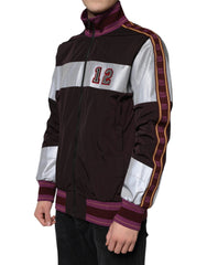 Dolce & Gabbana Multicolor Full Zip Jersey Men Bomber Jacket - IT50 | L - Bomber Jackets