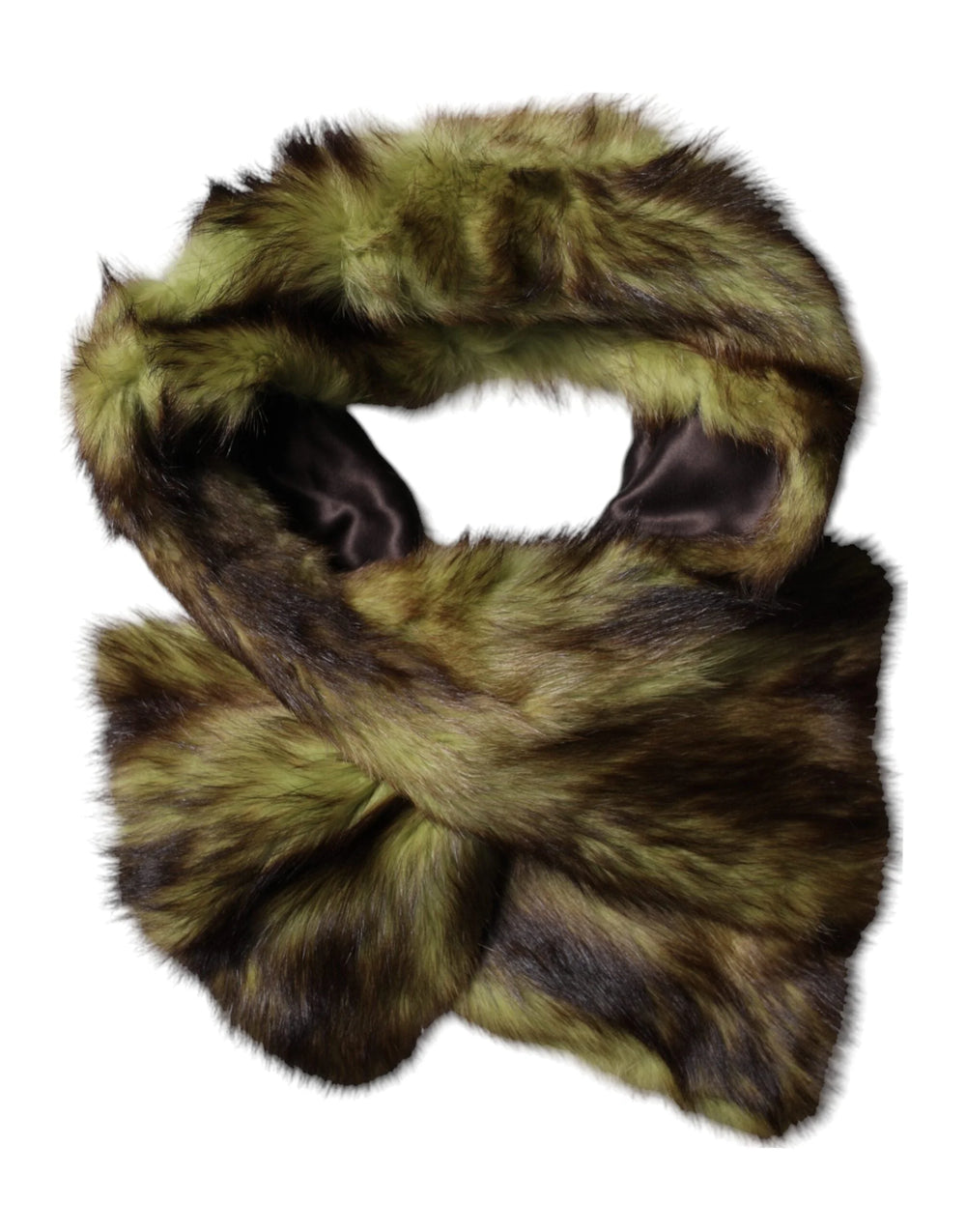 Dolce & Gabbana Multicolor Fur Shawl Neck Wrap Cover Collar Scarf - Scarves & Shawls