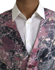 Dolce & Gabbana Multicolor Galaxy Silk Waistcoat Formal Vest - IT48 | M - Vests
