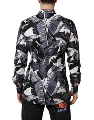 Dolce & Gabbana Multicolor GOLD Cotton Banana Leaf Print Shirt - IT41 | L - Shirts