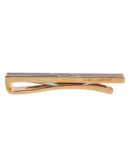 Dolce & Gabbana Multicolor Gold Tone Brass Tie Clip Bar - Tie Clips