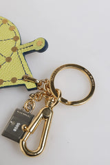 Dolce & Gabbana Multicolor Gold Tone Carretto Keychain Keyring - Keychains