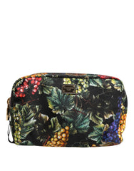 Dolce & Gabbana Multicolor Grape Print Clutch Logo Plaque Pouch Bag - Clutch Bags